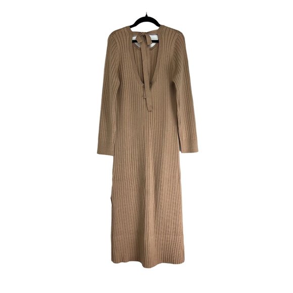 NWT WAYF Dede Collection Ribbed Midi Sweater Dress M - Picture 5 of 11